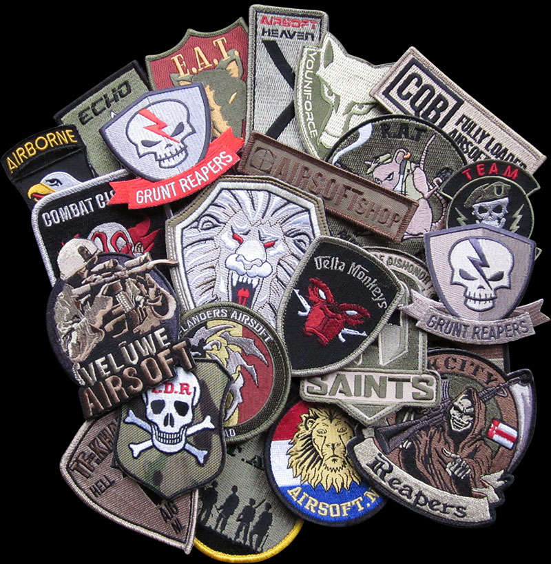 Patch brodé emblème militaire PVC – Action Airsoft